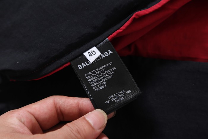 新作 バレンシアガ 激安通販 Balenciaga初代赤スプラインスローガン突撃ジャケット