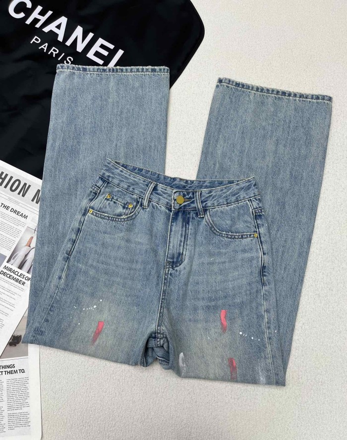 超奇跡の入荷☆ シャネル n級品 24SS新作クラシック手描きダブルCジーンズ