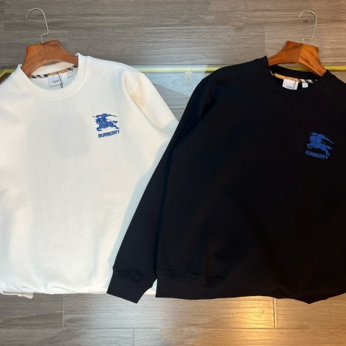 超話題! バーバリー 偽物通販 2024新作戦馬刺繍アルファベットマイクロワイド丸首長袖パーカー2色
