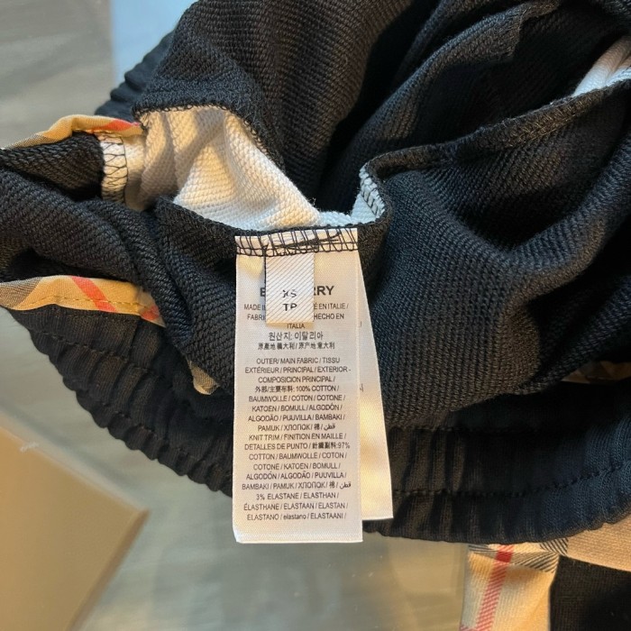 大人気 バーバリー スーパーコピー BURBERRYチェック柄エレメントステッチ初秋ロングパンツキュロットパンツ