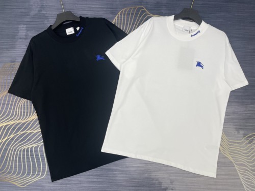 超奇跡の入荷☆ バーバリー 激安通販 2024春夏新作刺繍戦馬ロゴ丸首半袖Tシャツ2色