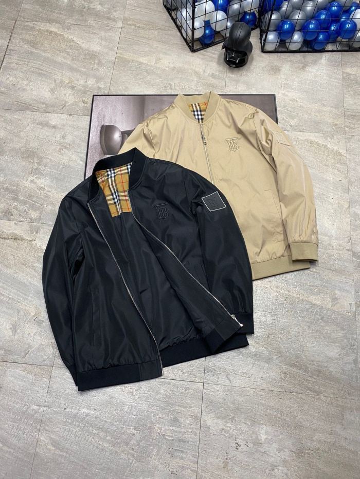 日本未入荷 バーバリー コピーおすすめ Burberryスタンドカラージャケットクラシックなチェックのパッチワークパーカー2色