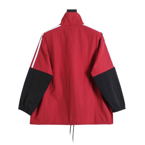 新作 バレンシアガ 激安通販 Balenciaga初代赤スプラインスローガン突撃ジャケット