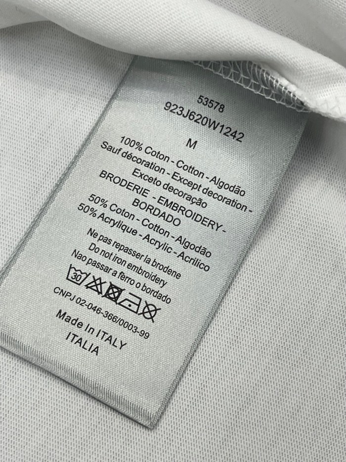累積売上総額第１位！ディオール 激安通販 2024春夏新作刺繍ロゴラウンドネック半袖Tシャツ2色
