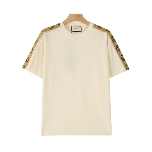 ★超人気 グッチ コピー GUCCI春夏新定番中定番肩のパッチワーク反射ダブルG半袖Ｔシャツ