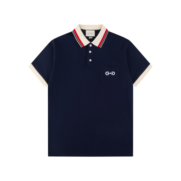 使い勝手良し グッチ コピーおすすめ 2024春夏ママチャリボタンポケット刺繍polo