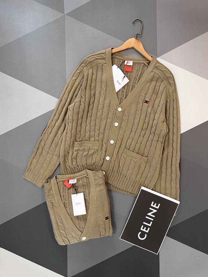 使い勝手良し セリーヌ n級品 カシミヤニットカーディガンコートは