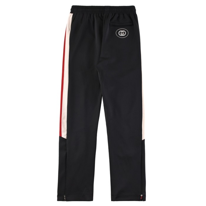 ★超人気 グッチn級品 の3色ストライプのプレッシャパンツ