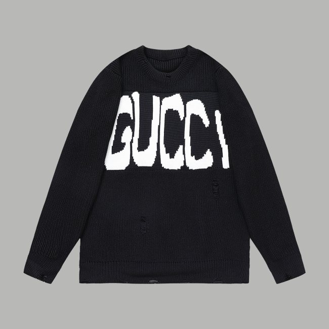追跡付 グッチ n級品 連名Balenciaga旧破壊カスタムウールセーター