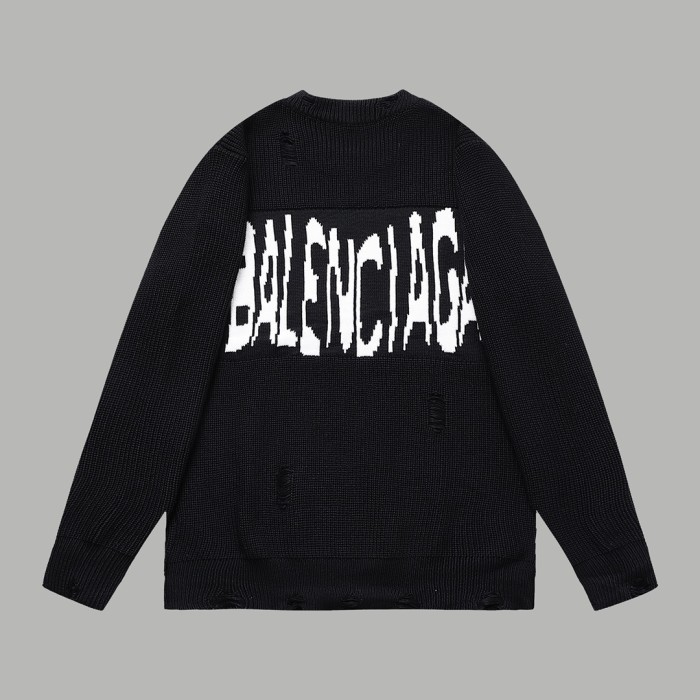 追跡付 グッチ n級品 連名Balenciaga旧破壊カスタムウールセーター