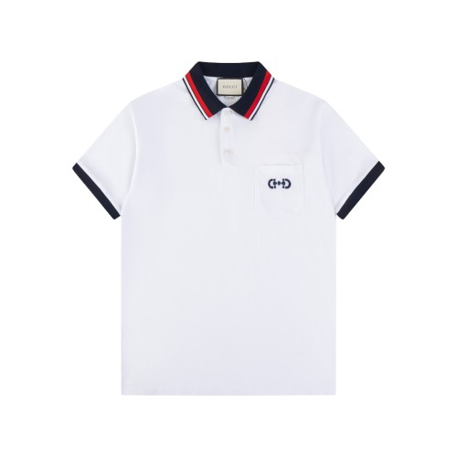 累積売上総額第１位！グッチ 偽物通販 2024春夏ママチャリボタンポケット刺繍polo
