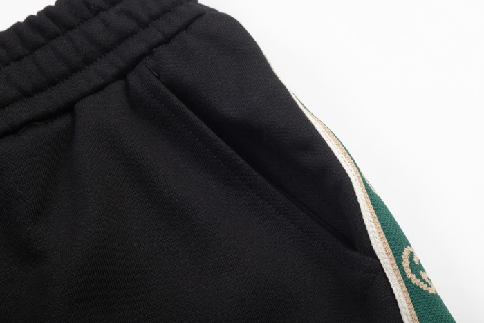 追跡付 グッチ 偽物通販 立体アルファベットシンプルLoGOロゴ刺繍五分パンツ