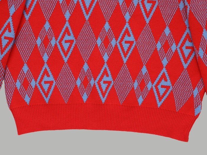 累積売上総額第１位！グッチ 激安偽物 モロッコ風フルプリントジャカードカスタムウールセーター