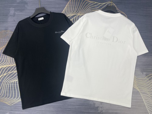 大人気 ディオール 激安偽物 2024春夏新作前後ロゴ丸首半袖Tシャツ2色