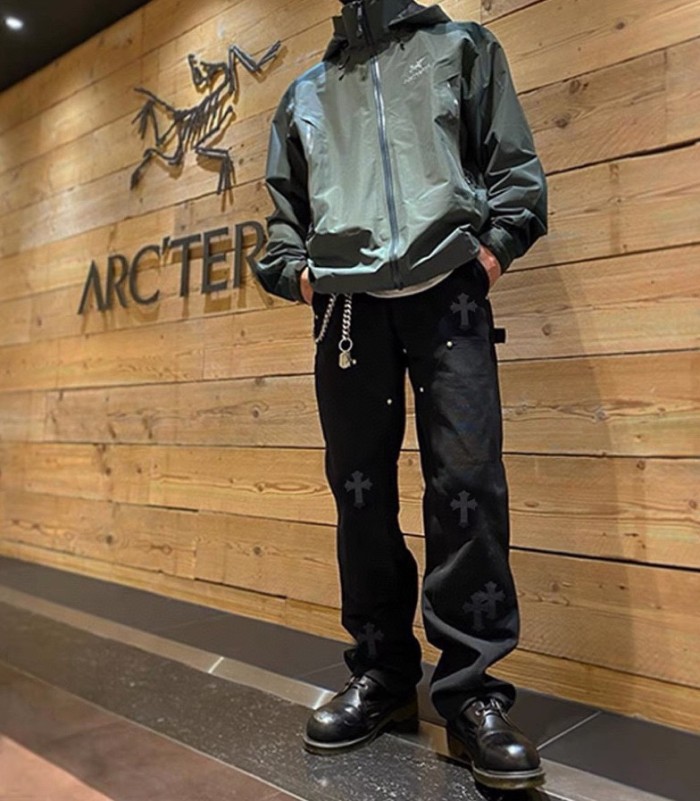累積売上総額第１位！クロムハーツ スーパーコピー 合皮工装ハイストリートジーンズ-