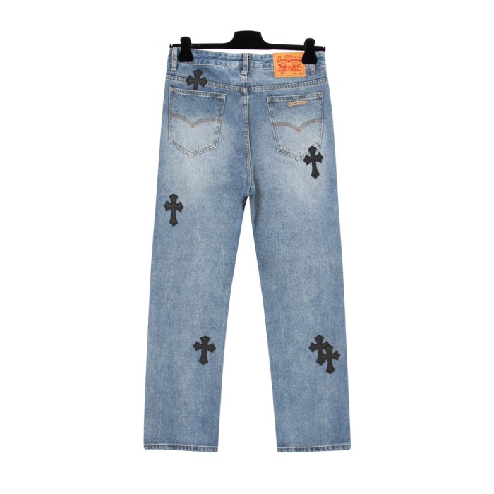 日本未入荷 クロムハーツ n級品 グラフィティピーカブージーンズ