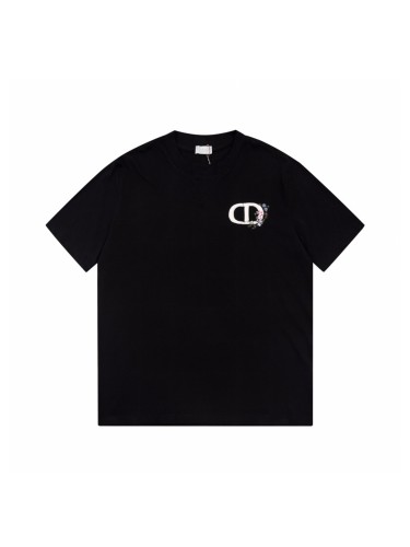 日本未入荷 ディオール コピー 24ssフラワーツイード刺繍半袖Tシャツ