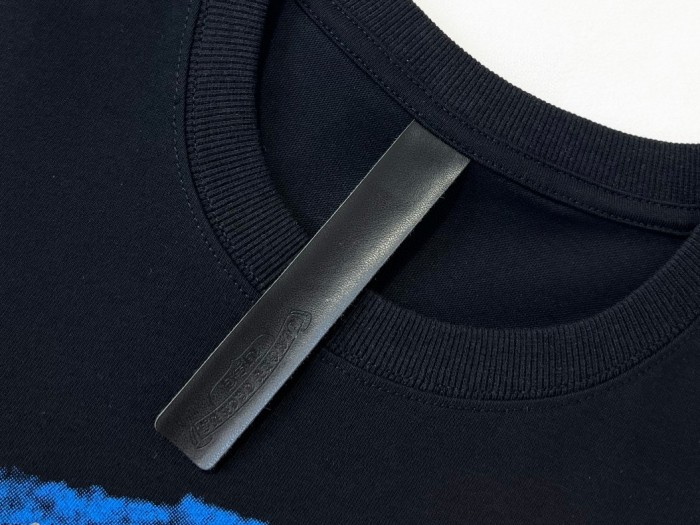 入手困難 クロムハーツ n級品 2024ss発泡ペイントドリル半袖Tシャツ