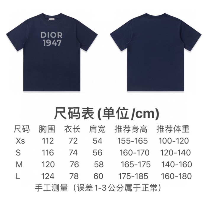 使い勝手良し ディオール 偽物通販 24 ss最新龍年シリーズ1947柄半袖Tシャツ