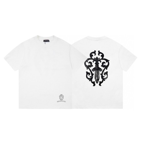 一目惚れ♪ クロムハーツ コピー 限定ブラック大宝剣カジュアル半袖Tシャツ