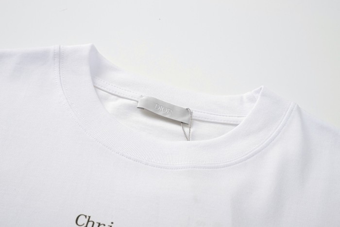 追跡付 ディオール n級品 24 ssアルファベット手描きプリントTシャツ半袖