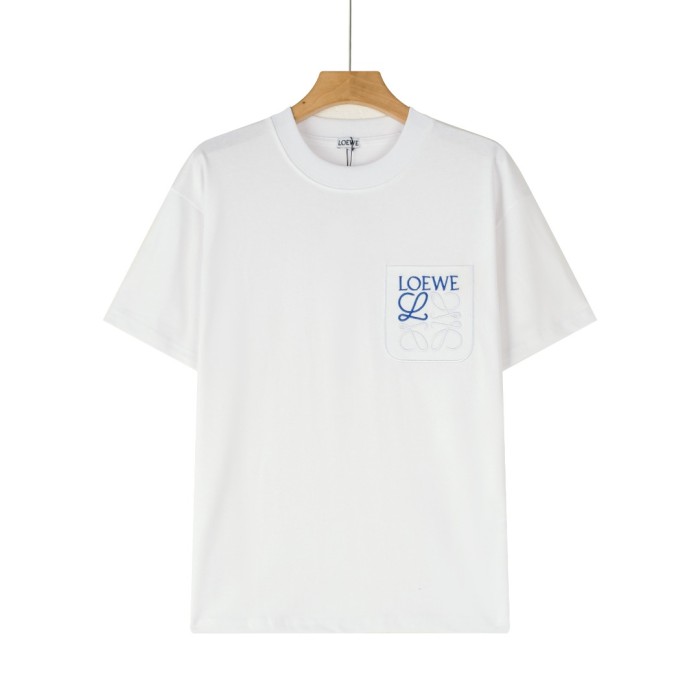 【限定】ロエベ 激安偽物 24夏の新作ポケット立体刺繍Tシャツ