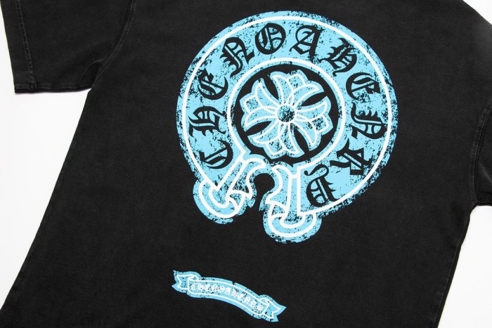 使い勝手良し クロムハーツ 激安通販 2024蛍光グラデーションロゴ半袖Tシャツ