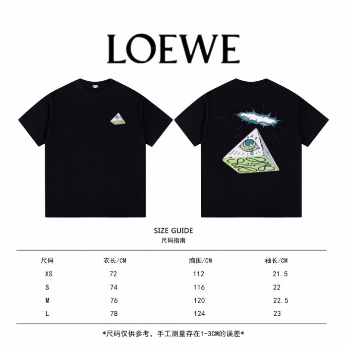 使い勝手良し ロエベ コピーおすすめ の新シリーズ天使の目のプリントTシャツ