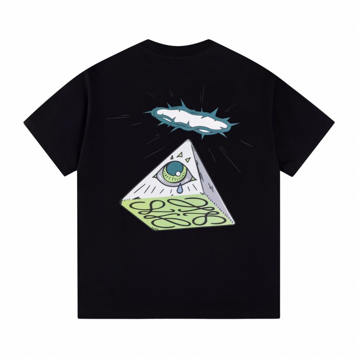 使い勝手良し ロエベ コピーおすすめ の新シリーズ天使の目のプリントTシャツ