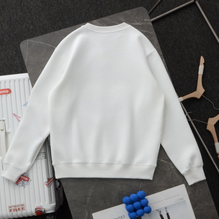 日本未入荷 ロエベ コピー 新型 重工立体七色刺繍ロゴカジュアル丸首衛衣