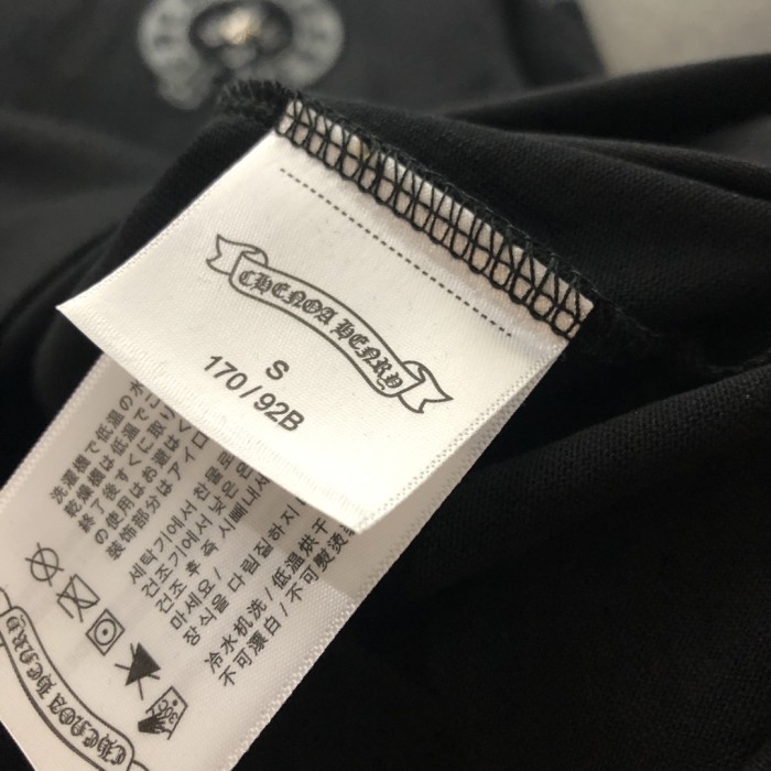追跡付 クロムハーツ 激安偽物 2024新作レザークロスステッチ半袖Tシャツ