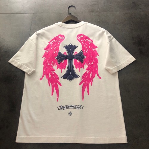 累積売上総額第１位！クロムハーツ n級品 2024新作羽付き蛍光半袖Tシャツ