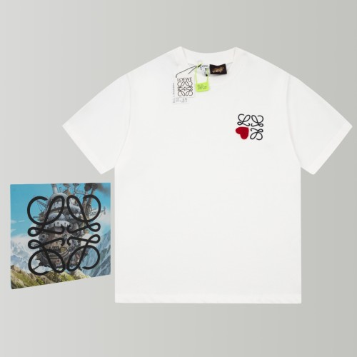 超奇跡の入荷☆ ロエベ 激安偽物 520限定ハート歯ブラシ刺繍Tシャツ男女同型半袖