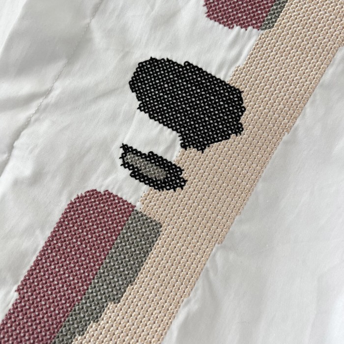 【限定】ロエベ 激安通販 2024キャラクター顔なし男特殊刺繍機半袖シャツ