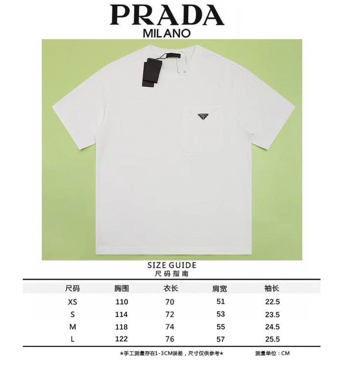 入手困難 プラダ スーパーコピー 24 ss春夏ポケットトライアスロン半袖Tシャツ