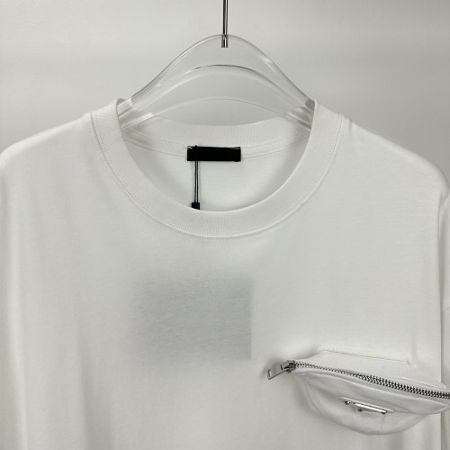 稀少 プラダ 激安偽物 2024新作ファスナー三角ロゴカップル用半袖Tシャツ
