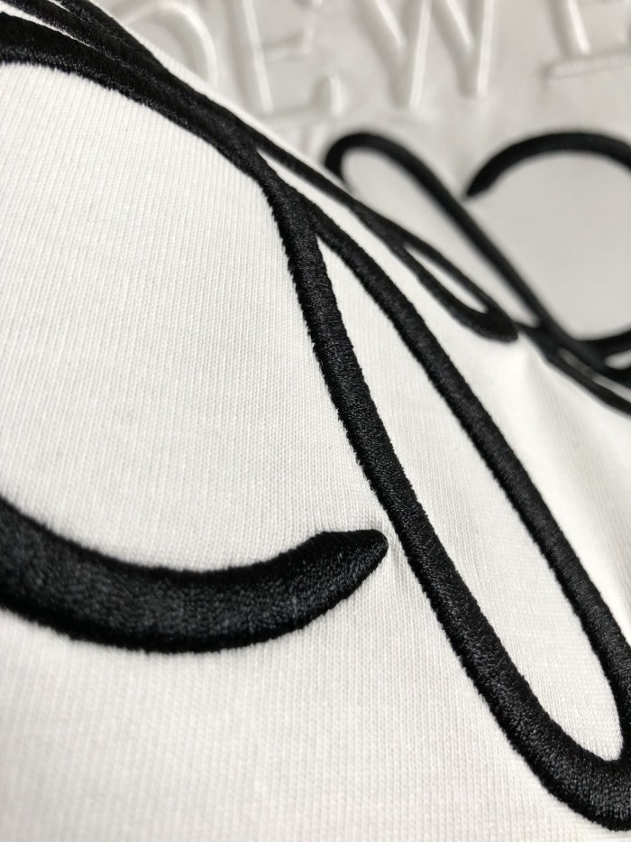 【話題商品！】ロエベ n級品 定番胸元のパステルカラー柄丸首半袖Tシャツ半袖