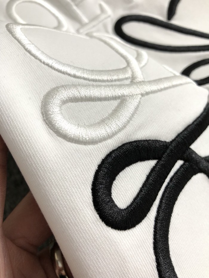 【話題商品！】ロエベ n級品 定番胸元のパステルカラー柄丸首半袖Tシャツ半袖
