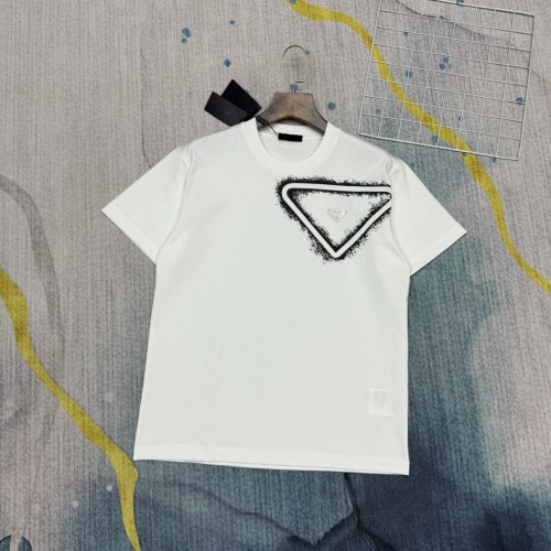 追跡付 プラダ 激安通販 の春先の最新限定三角標個性的な半袖Tシャツ2色