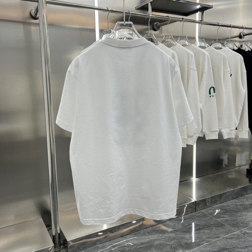 【限定】ロエベ コピー 2024 ss早春ランウェイ柄カジュアルカップル半袖Tシャツ