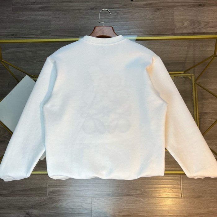 追跡付 ロエベ n級品 24SS​新作フルカラー刺繍LOGOクルーネックパーカー2色