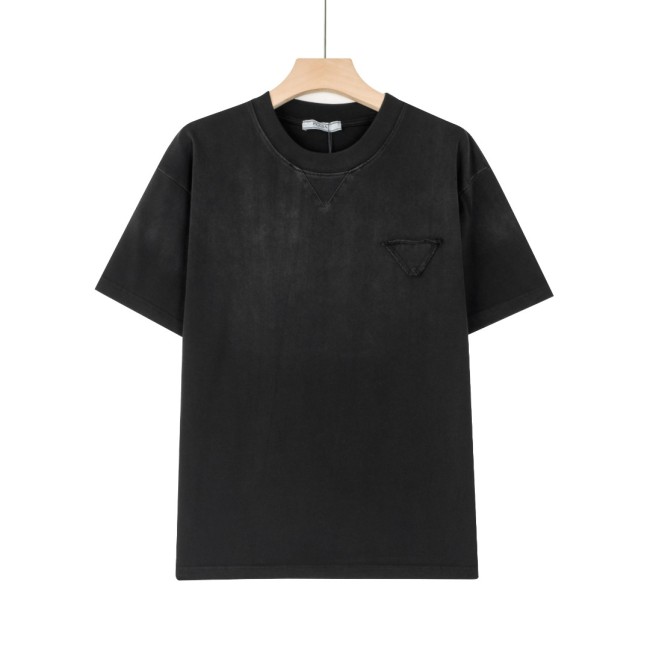 ★超人気 プラダ スーパーコピー PRADA重水洗クルーネックTシャツ