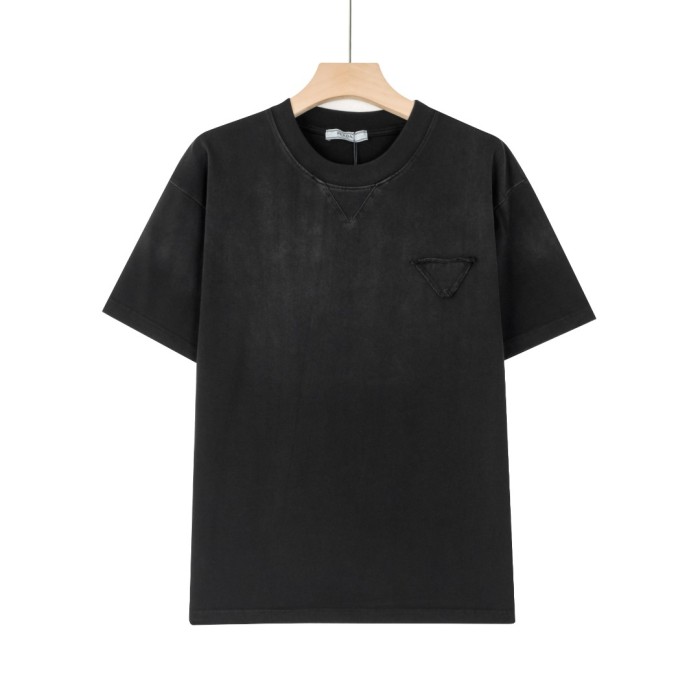 ★超人気 プラダ スーパーコピー PRADA重水洗クルーネックTシャツ