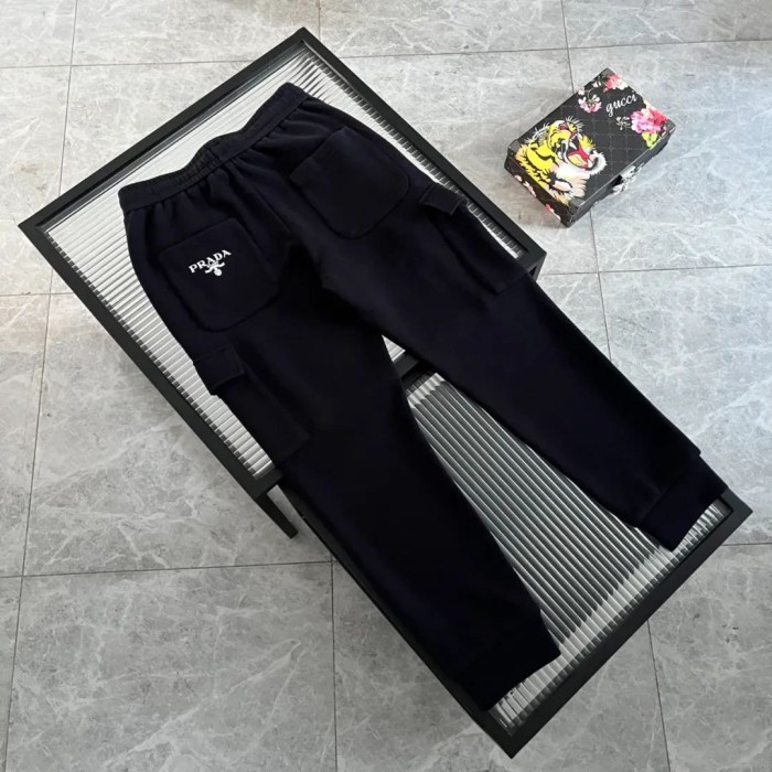 超話題! プラダ 激安通販 厚手コットンマルチポケット機能付きパンツ