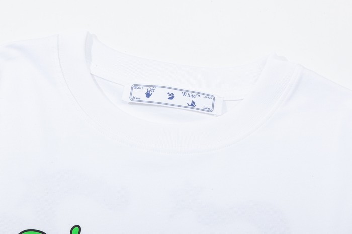 日本未入荷 オフホワイト コピーおすすめ OFF-WHITEエイリアン手描きアルファベット大判ロゴプリント