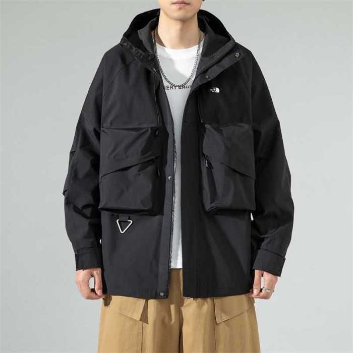 日本未入荷 ザノースフェイス 激安偽物 The North faceの春秋高品質山系重工カップルタイプの工装連帽コート3色