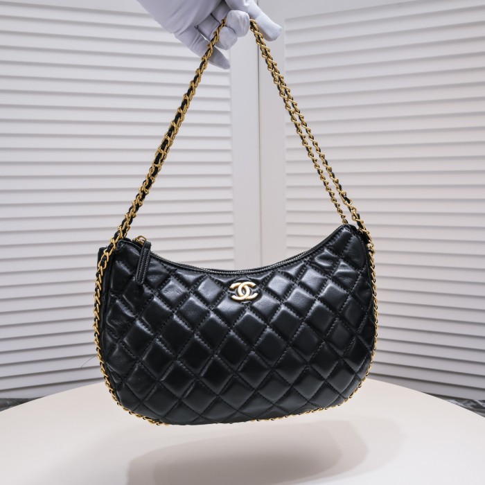 追跡付 シャネルn級品 Chanel 月牙バッグ Hobo手首バッグ