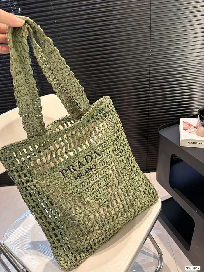 高品質 プラダ スーパーコピー PRADA 編み 春夏の新しいトートバッグ