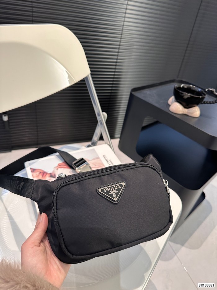 入手困難 プラダ 偽物通販 PRADA ナイロンウエストバッグ胸バッグ