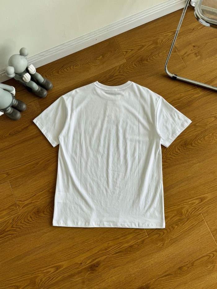 【話題商品！】 モンクレール 激安通販 メンズ春夏フロッキープリントクルーネック半袖Tシャツ2色